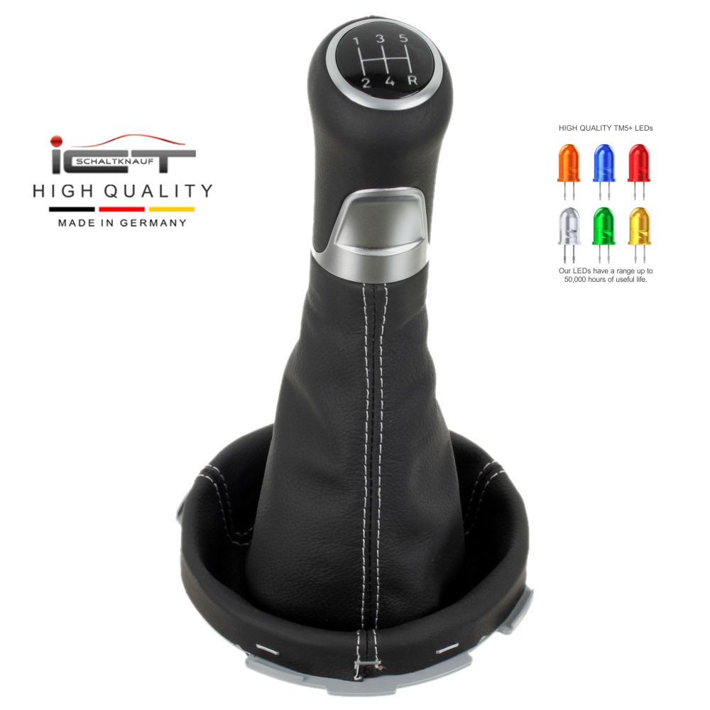 Ford Fiesta MK6 ST Cup Fusion Calero pomello del cambio Alcantara pelle cuffia