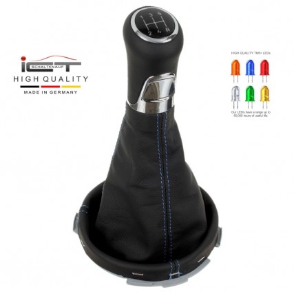 Ford Fiesta MK6 ST Cup Fusion Calero shift gear knob boot gaiter leather mounting frame