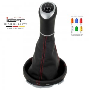 ict pomello del cambio con cuciture rosse Ford Fiesta MK6 ST Cup Fusion Calero