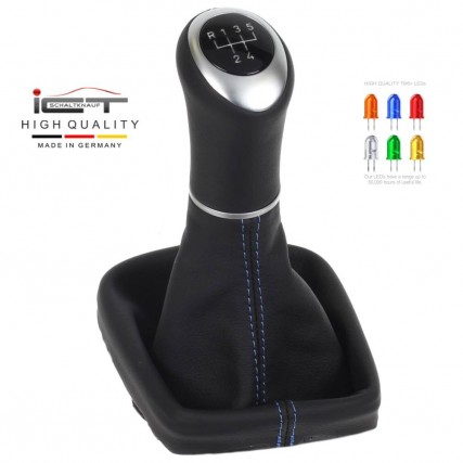 VW Touran Typ 1T 5T 4Motion pomello del cambio pelle e cuffia con telaio di montaggio