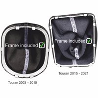 schaltmanschette unten rahmen ansicht VW Touran Typ 1T 5T 4Motion