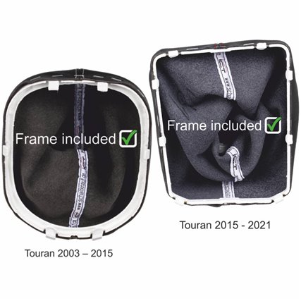 cuffia del cambio vista dal basso del telaio VW Touran Typ 1T 5T 4Motion