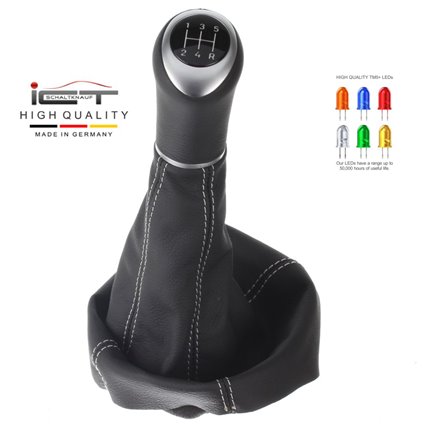 ict shift knob with grey stitching Opel Vauxhall Astra G Coupe Cabrio CC OPC
