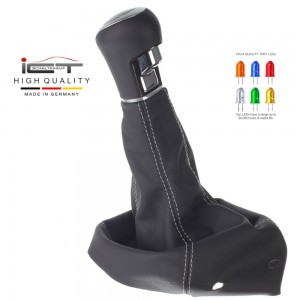 Opel Astra G Coupe Cabrio CC OPC pomo de la palanca de cambios de cuero funda marco de montaje