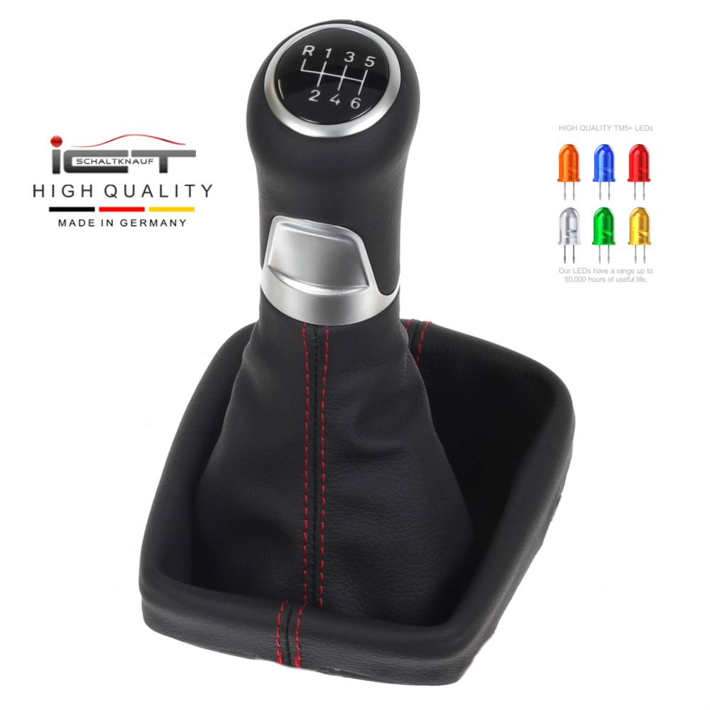 Seat Leon 1 Typ 1M Top Sport Cupra R Schaltknauf Schaltsack Alcantara leder schaltmanschette