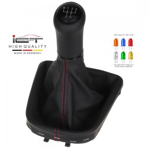ict manopla de câmbio com costura vermelha VW UP Seat Mii Skoda Citigo