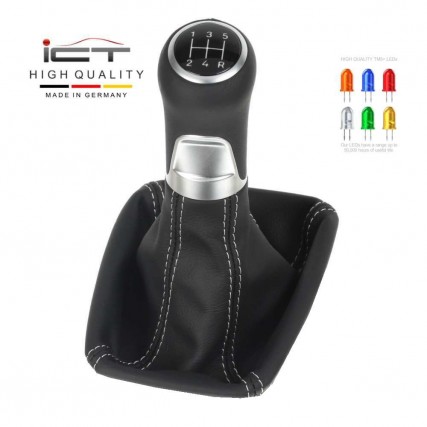 Ford C-Max DM2 shift gear knob boot gaiter cover Alcantara leather