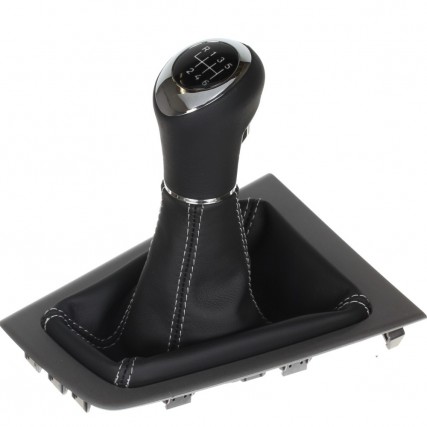 ict pomello del cambio con cuciture grigie Ford Focus MK3 3 Generation