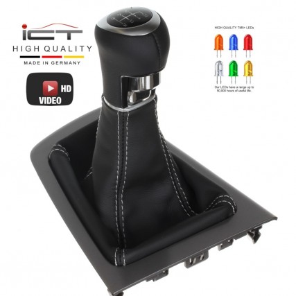 Ford Focus MK3 3 Generation shift gear knob boot gaiter cover Alcantara leather