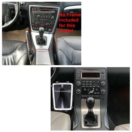 Volvo S60 S80 schaltmanschette unten ansicht mit kabel