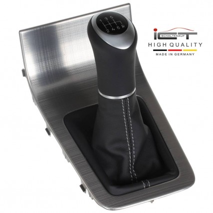 ict pommeau de vitesse avec coutures rouges Volvo S60 S80