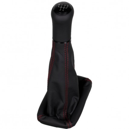 ict shift knob with black stitching VW Polo 2 3 86c 2F