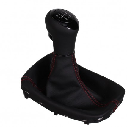 ict pomello del cambio con cuciture rosse Opel Astra J Cascada