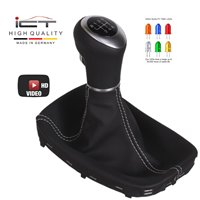 Opel Astra J Cascada pomo de la palanca de cambios Alcantara cuero funda