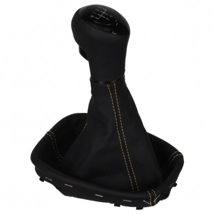 Opel Corsa D E Adam pomello del cambio pelle e cuffia con telaio di montaggio