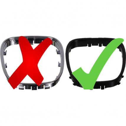 vista inferior del marco de la funda Opel Corsa D E Adam