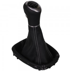 ict manopla de câmbio com costura preta Opel Corsa D E Adam