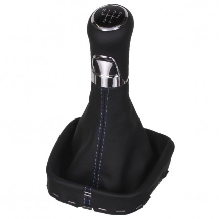 VW Polo 5 6R 6C GTI shift gear knob boot gaiter leather mounting frame