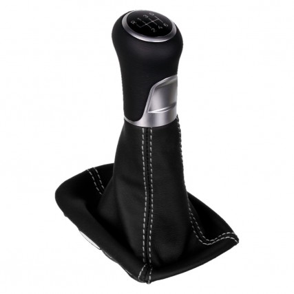 ict shift knob with grey stitching Volvo C30 C70 S40 V50