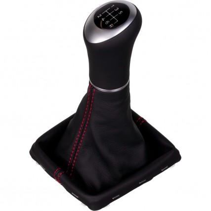 Ford Focus MK2 DA3 ST RS TDDi TDCi pomo de la palanca de cambios Alcantara cuero funda