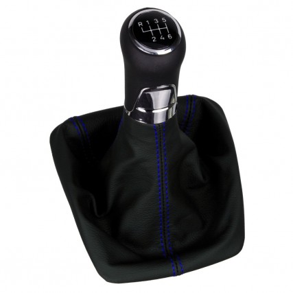 Skoda Octavia 2 RS 1Z3 1Z5 pommeau de vitesse cuir et soufflet avec cadre de montage