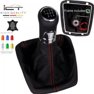 Schaltknauf Schaltsack Skoda Yeti leder schaltmanschette
