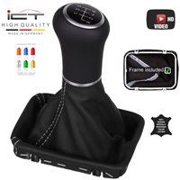 Mercedes SLK R170 Facelift shift gear knob boot gaiter leather mounting frame