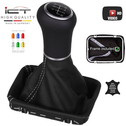 Mercedes SLK R170 Facelift shift gear knob boot gaiter leather mounting frame