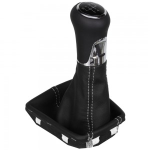 Schaltknauf Schaltsack Skoda Rapid leder schaltmanschette