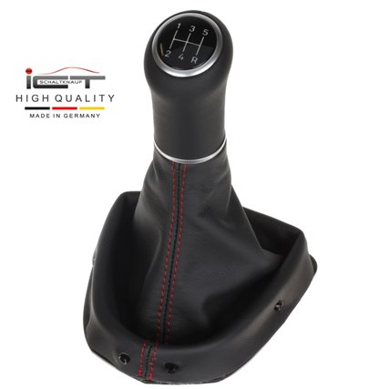 ict shift knob with red stitching Peugeot 407 SW Pininfarina Coupé V6 HDi