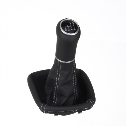 Mercedes Classe A W169 Classe B W245 pomello del cambio pelle e cuffia con telaio di montaggio