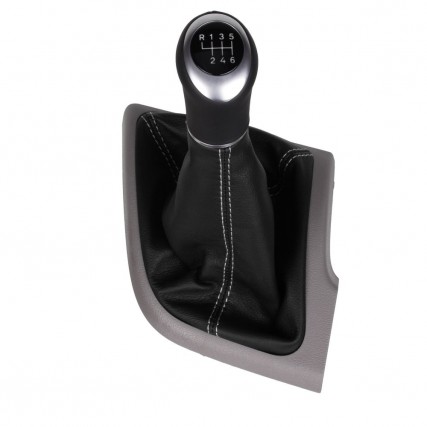 Fiat Ducato Peugeot Boxer Citroen Jumper Schaltknauf Schaltsack leder schaltmanschette mit rahmen