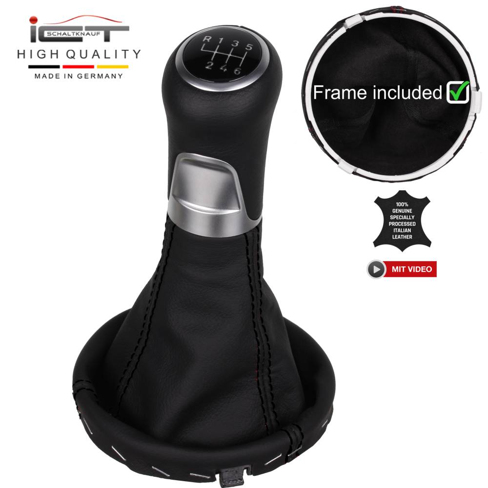 Audi A2 Typ 8Z pomello del cambio Alcantara pelle cuffia