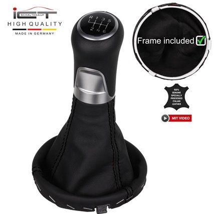 Audi A2 Typ 8Z Schaltknauf Schaltsack Alcantara leder schaltmanschette