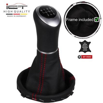 Audi A2 Typ 8Z shift gear knob boot gaiter leather mounting frame
