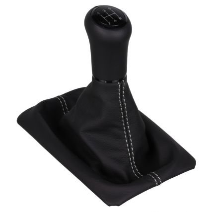 ict Schaltknauf mit graue Naht Ford Mustang 5 V Shelby GT500 V6 GT GT-H