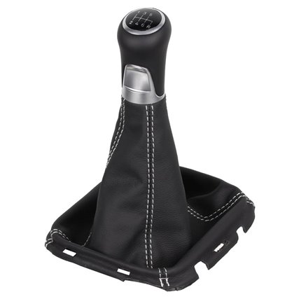 ict pomo de la palanca de cambios con costuras grises Nissan Navara Pathfinder R51 Thai FL D231