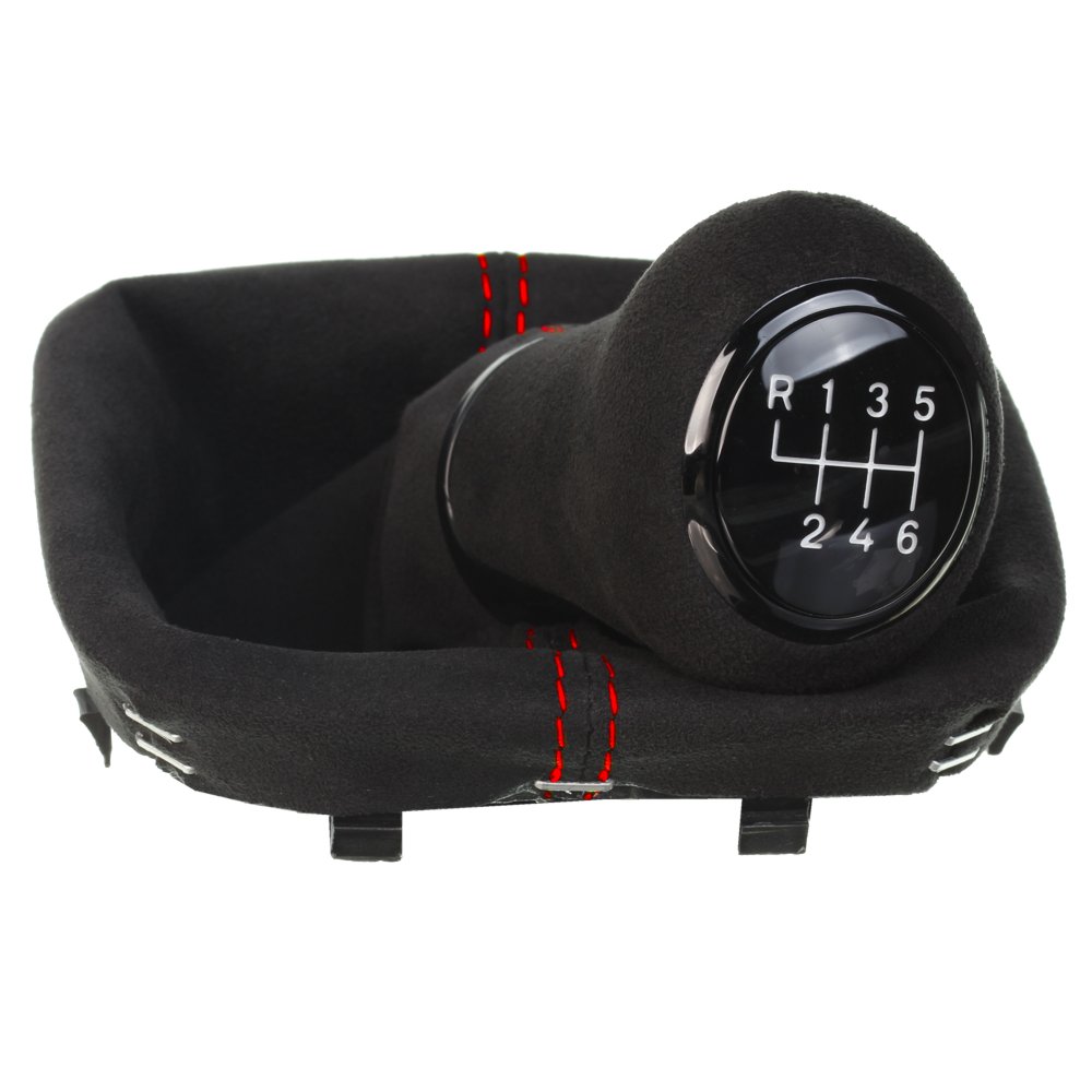 VW Golf 5 Golf 6 Eos Scirocco 3 MK5 MK6 shift gear knob boot gaiter cover Alcantara leather