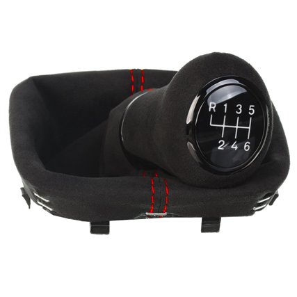 VW Golf 5 Golf 6 Eos Scirocco 3 MK5 MK6 shift gear knob boot gaiter cover Alcantara leather