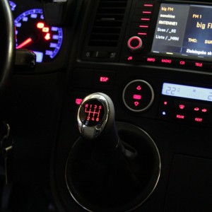 ict shift knob with red stitching VW Bus T6.1 MAN TGE Transporter Multivan California