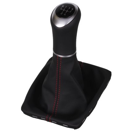 ict pommeau de vitesse avec coutures rouges Mazda5 Typ CR CW