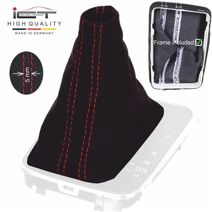 VW Golf 7 DSG de câmbio de couro coifa com moldura de montagem