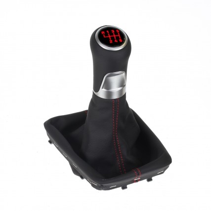 VW Golf 8 MK8 GTI R CD shift gear knob boot gaiter cover Alcantara leather