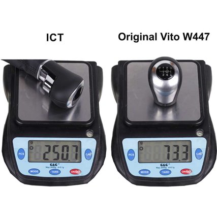 ict manopla de câmbio com costura vermelha Mercedes Vito W447