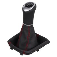 Skoda Karoq Schaltknauf Schaltsack leder schaltmanschette mit rahmen