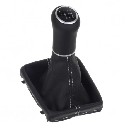 ict Schaltknauf mit graue Naht Audi Q2 GA