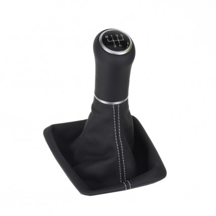 Seat Leon 3 Typ 5F shift gear knob boot gaiter cover Alcantara leather