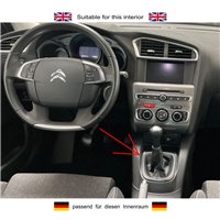 ict shift knob with grey stitching Citroen C4 Picasso II DA DE DD B7 NC x