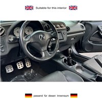 ict manopla de câmbio com costura preta Honda Integra Acura RSX Type r s vbr