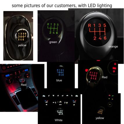 ICT gear knob colors LED lighting ICT gear knob colors LED lighting